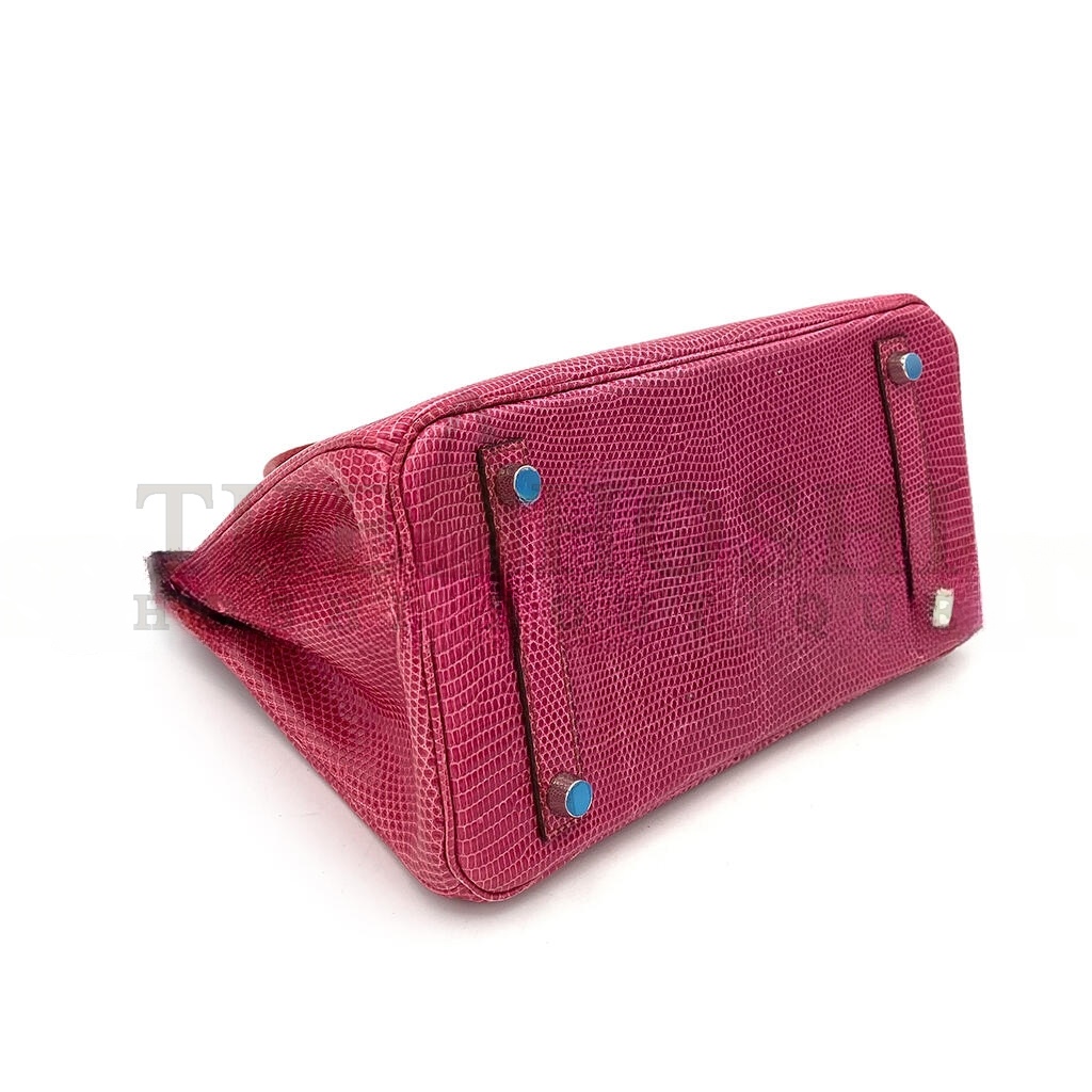 H**me5 BIRKIN 25 FUCHSIA LIZARD PHW (25*18*14cm) Master Quality